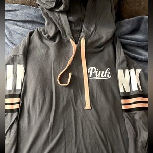 VS Pink hooded tshirt